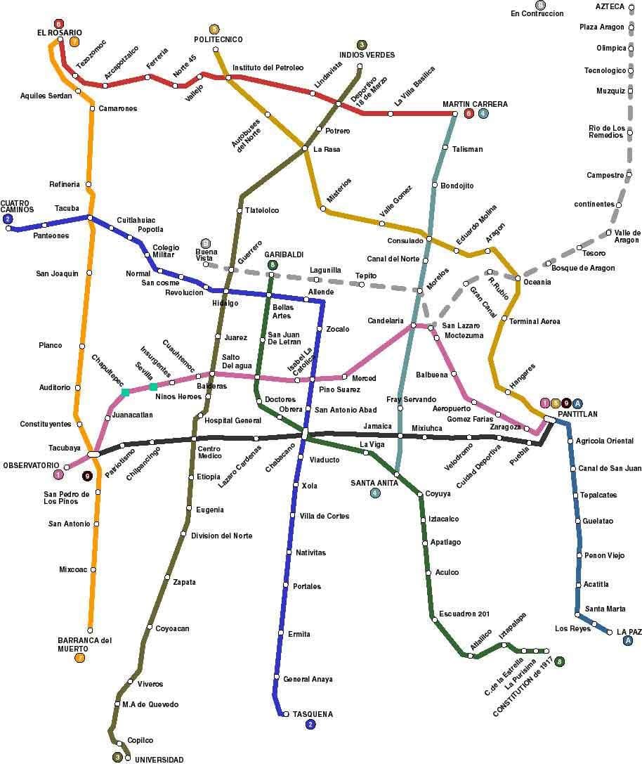 რუკა Mexico City bus