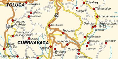 Ciudad მექსიკაში რუკა