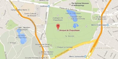 Chapultepec პარკის რუკა