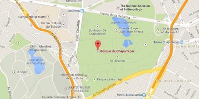 Chapultepec პარკის რუკა