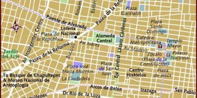 Centro ისტორიულ მეხიკო რუკა
