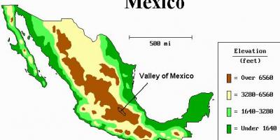 რუკა valley of Mexico